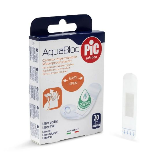 Picture of PIC AQUABLOC PLASTER ANTI BACTERIAL W/PROOF 19X72MM MEDIUM