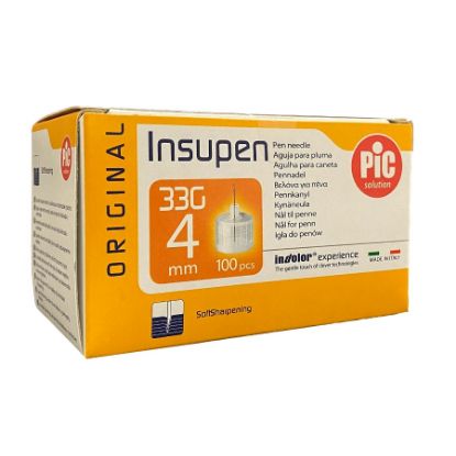 Picture of PIC ORIGINAL INSUPEN 33 G X 4MM PACK OF 100 PCS
