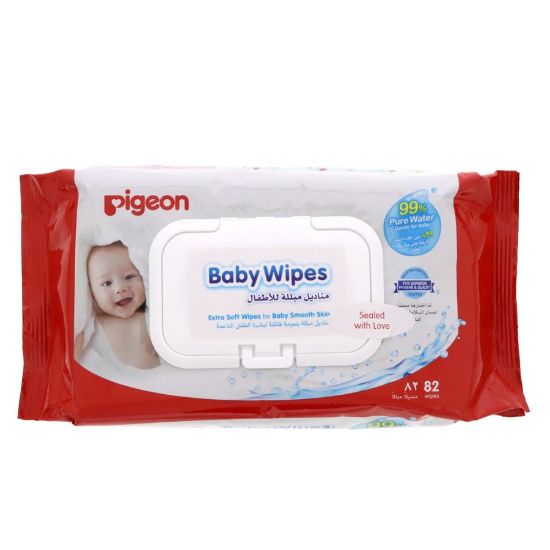 Picture of PIGEON BABY WIPES 82 PCS KID ENG/ARB 10592 5927#