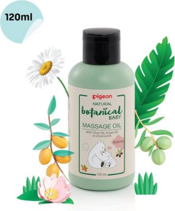 Picture of PIGEON BOTANICAL BABY  MASSAGE OIL 120ML  3841