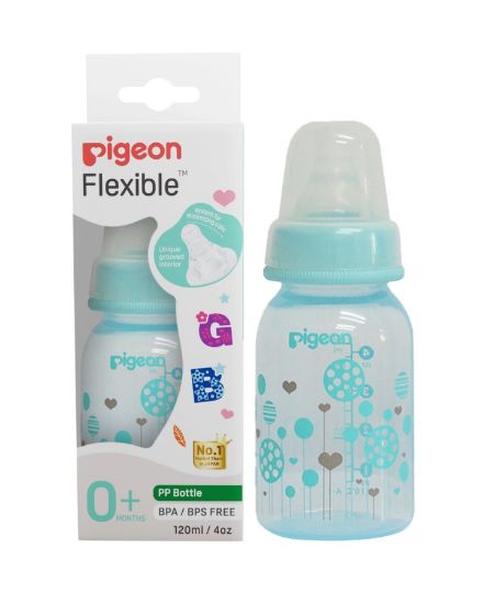 Picture of PIGEON KPP FLEXIBLE PLASTIC BOTTLE 0+M CLEAR 120ML N26011-01