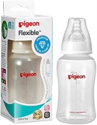 Picture of PIGEON KPP FLEXIBLE PLASTIC BOTTLE 0+M WHITE 120ML N26012-01