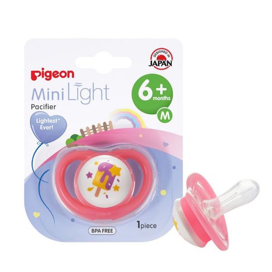 Picture of PIGEON MINI LIGHT PACIFIER 6+ MONTHS MEDIUM - ICE CREAM - NE