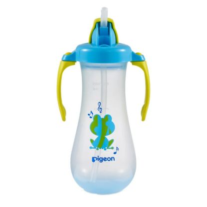 Picture of PIGEON TALL STRAW BOTTLE - BLUE - 300 ML