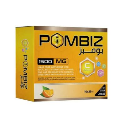 Picture of POMBIZ ROYAL JELLY VIT C 1500 MG 10 VIALS