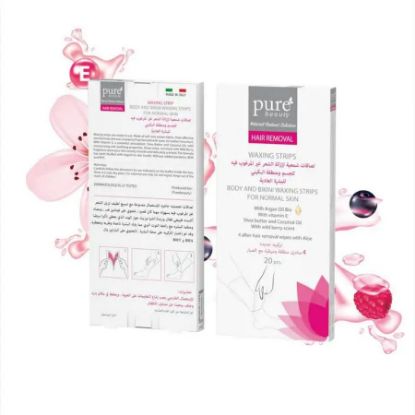 Picture of PURE BEAUTY BODY AND BIKINI WAXING STRIPS NORMAL SKIN 20S 96