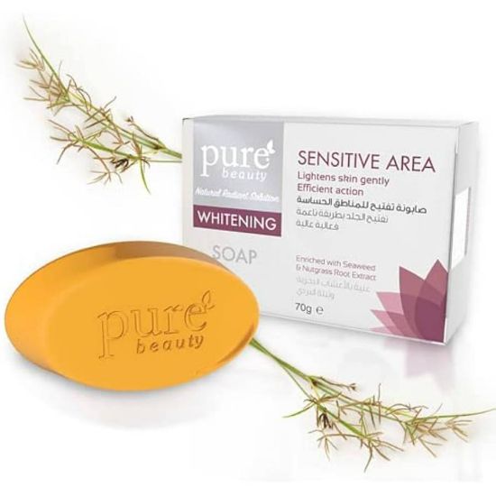 Picture of PURE BEAUTY SENSITIVE AREA WHITENING SOAP 70G