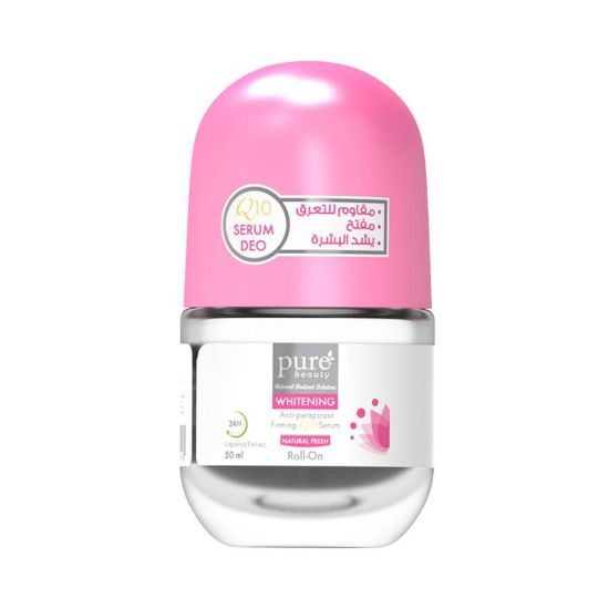 Picture of PURE BEAUTY WHITENING ROLL ON Q 10 SERUM NATURAL FRESH 50ML