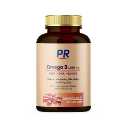 Picture of PURE PR OMEGA 3 1250 MG 60 CAP