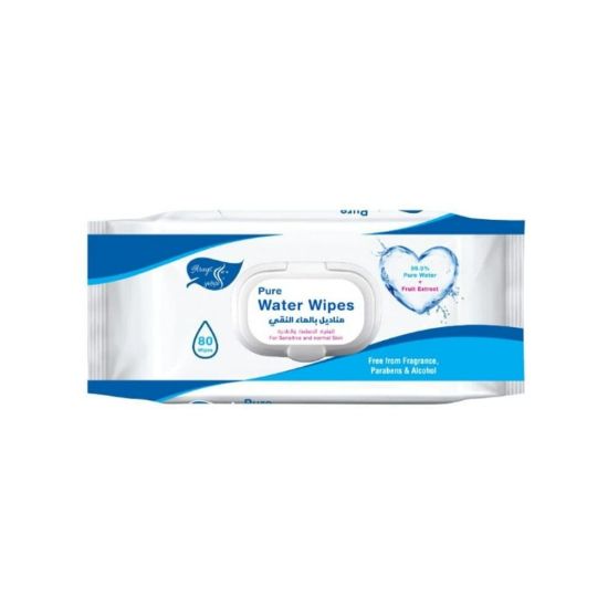 Picture of PURE WATER WIPES FOR SENSITIVE AND NORMAL SKIN ALARAYS - 80