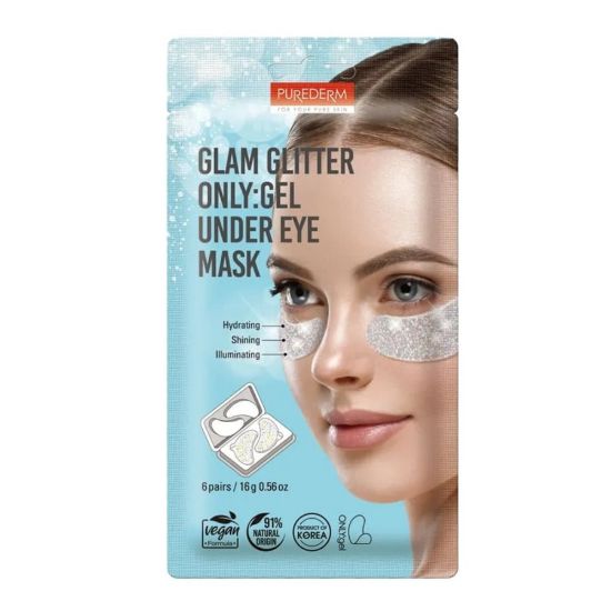 Picture of PUREDERM NEON GREEN UNDER EYE MASK 6 PAIRS 607