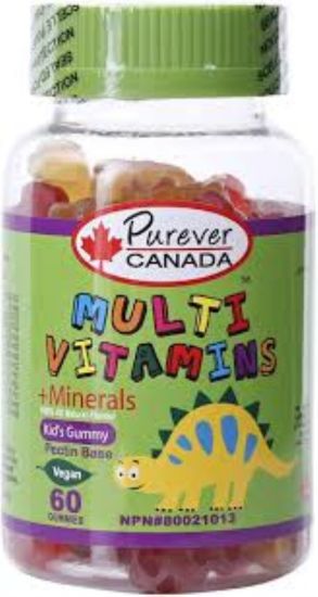 Picture of PUREVER KIDS GUMMY MULTIVITAMINS 60 GUM