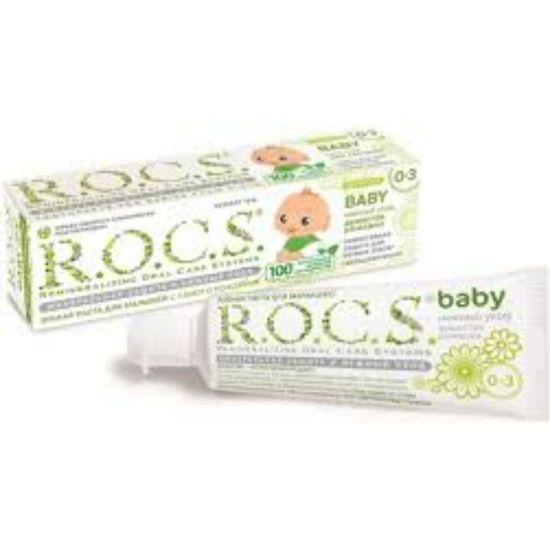 Picture of ‏R.O.C.S TOOTHPASTE BABY MILD CARE CAMOMILE 0-3 YEARS 45G