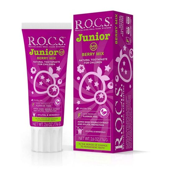 Picture of R.O.C.S TOOTHPASTE JUNIOR BERRY MIX FOR CHILDREN 6-12 YEARS