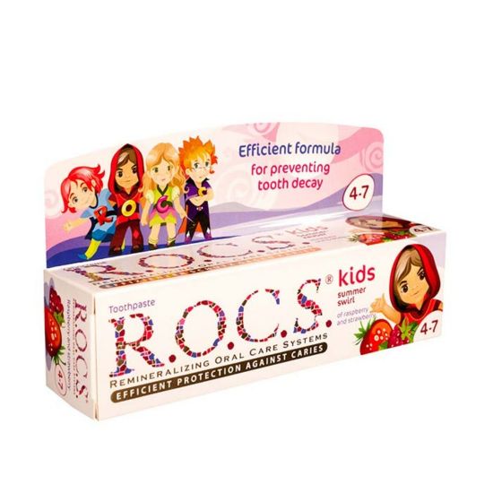 Picture of R.O.C.S. KIDS SUMMER SWIRL (RASP & STRAW) 35 ML 0517