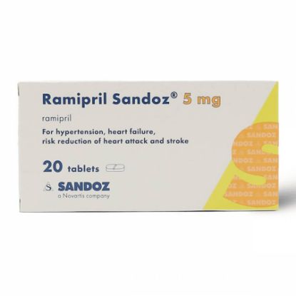 Picture of RAMIPRIL SANDOZ 5MG 20TAB WS