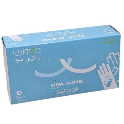 Picture of RAZIMED VINLY GLOVES SINGLE USE ALL SIZE#