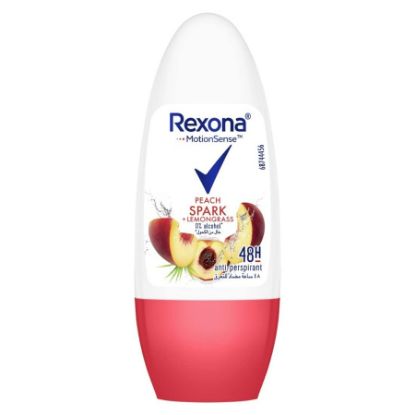 Picture of REXONA WOMEN DEO ROLL ON   PEACH SPARK + LEMON GRASS 50 ML