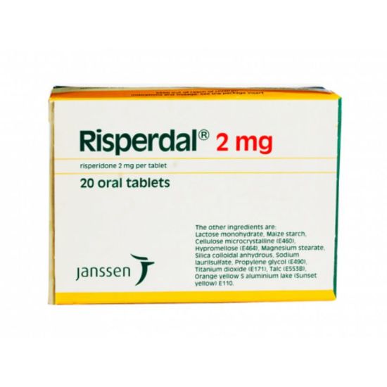 Picture of RISPERDAL 2 MG 20 TAB