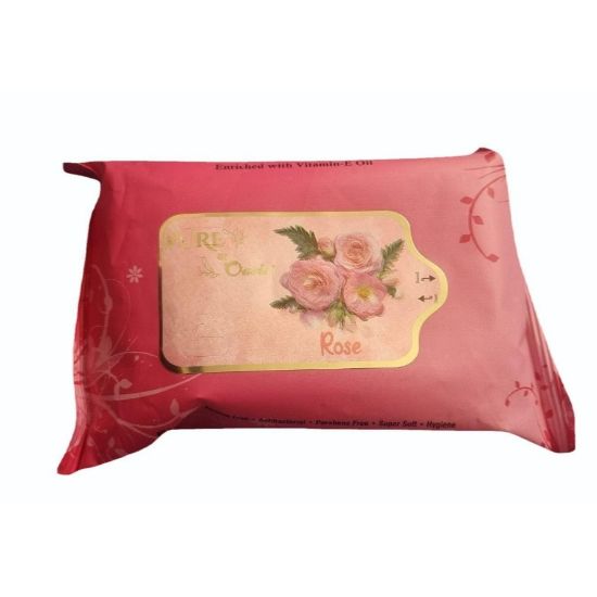 Picture of ROSE EXTRACT ANTIBACTERIAL WIPES - PACK OF 6 PIECES