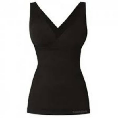Picture of SANKOM BLACK PATENT VEST WITH BRA (M-L)