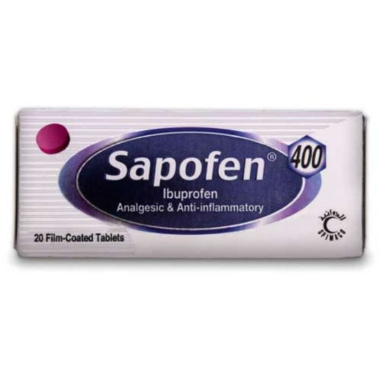 Picture of SAPOFEN 400 MG 20 TAB