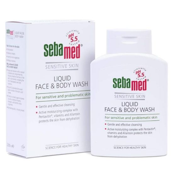 Picture of SEBAMED LIQUID FACE&BODY WASH 200 ML
