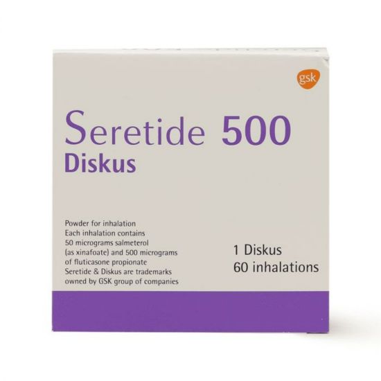 Picture of SERETIDE DISKUS 500 MG MCG