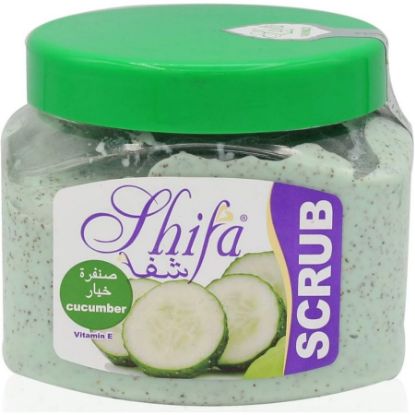 Picture of SHIFA FACIAL SCRUB WITH CUCUMBER 300 ML..