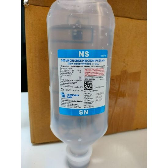 Picture of SODIUM CHLORIDE 0.9% W/V INJECTION 500 ML
