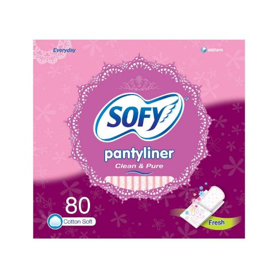 Picture of SOFY PANTY CLEAN&PURE UNSCENTED 5X80 (58+22 FREE) OFFER 5822