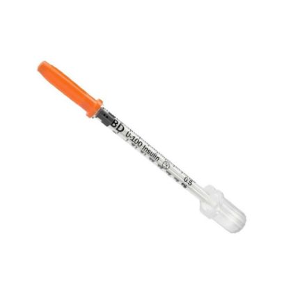 Picture of SOL-M INSULIN SYRINGE 0.5ML 31G*8MM 100'S