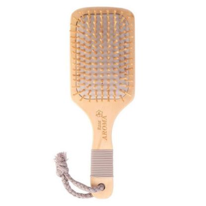 Picture of SQUARE WOODEN HAIR BRUSH 4708