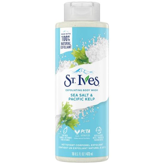 Picture of ST. IVES EXFOLIATING SEA SALT & PACIFIC KELP BODY WASH -650M