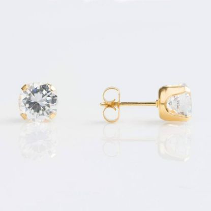 Picture of STUDEX SENSITIVE FASHION EARRING S741 GOLD CUBIC ZIRCONIA 97