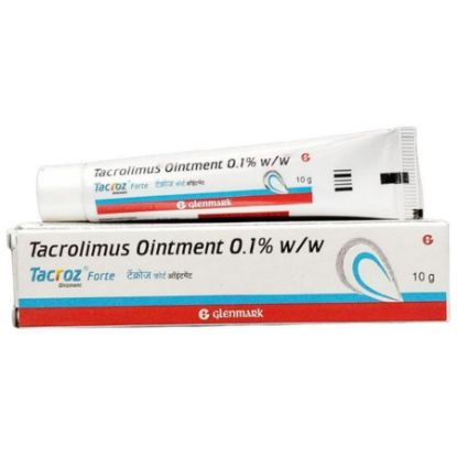 Picture of TACROZ 0.1% FORTE OINT 10 GM