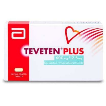 Picture of TEVETEN PLUS 600 /12.5 MG 28 TAB