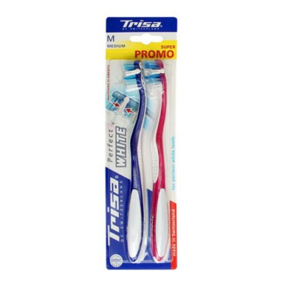 Picture of TRISA PREFECT WHITE MEDIUM 1+1 FREE 5276