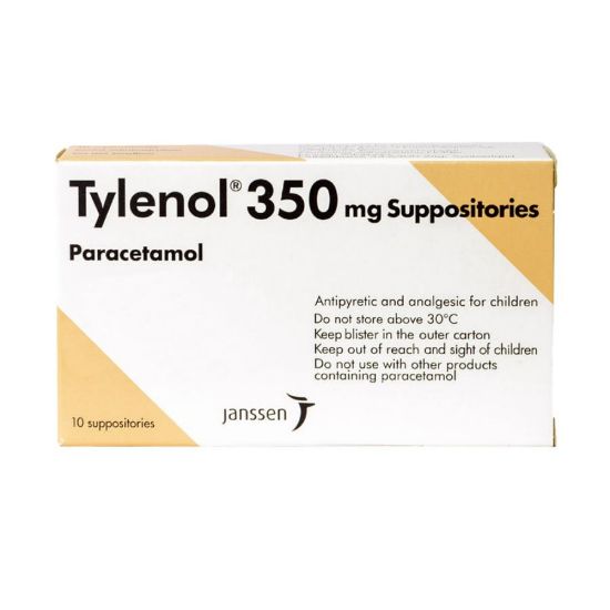 Picture of TYLENOL 350 MG 10 SUPP