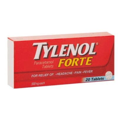 Picture of TYLENOL FORTE 500MG 20TAB WS