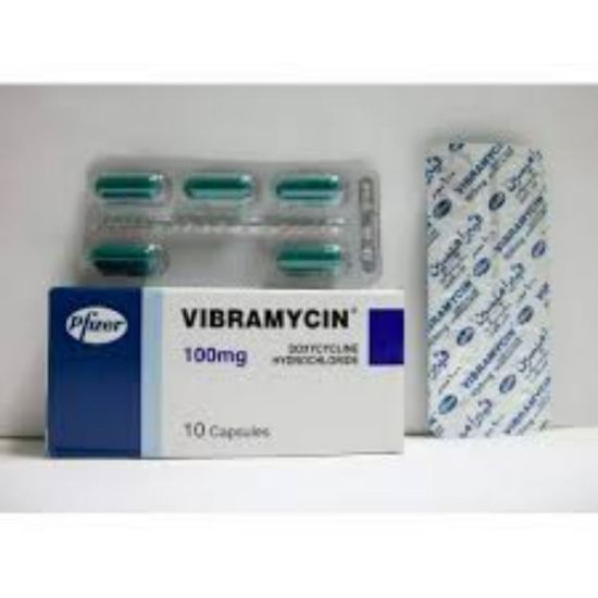 Picture of VIBRAMYCIN 100 MG 10 TAB