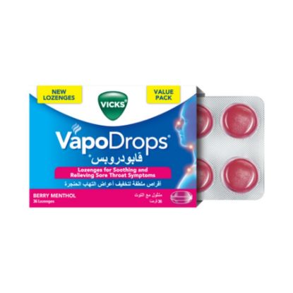 Picture of VICKS VAPODROPS BERRY 36 PCS