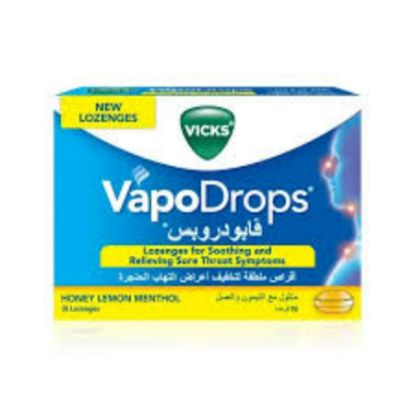 Picture of VICKS VAPODROPS HONEY LEMON 16 PCS