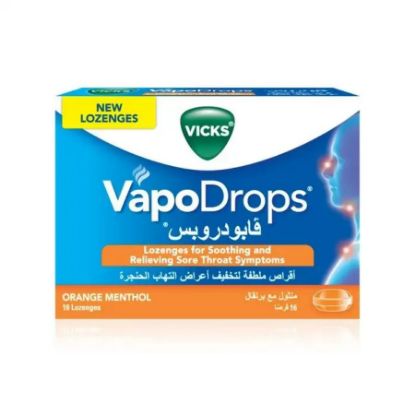 Picture of VICKS VAPODROPS ORANGE 16 PCS