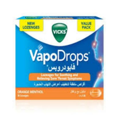 Picture of VICKS VAPODROPS ORANGE 36 PCS