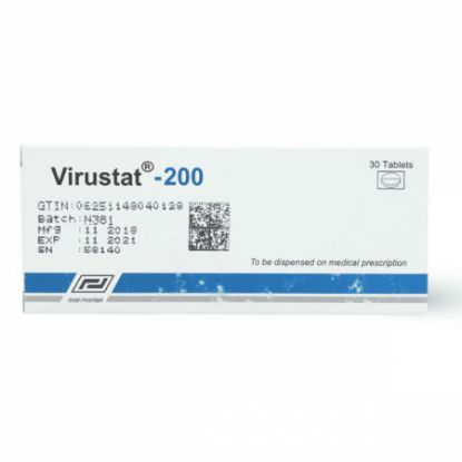 Picture of VIRUSTAT 200 MG 30 TAB