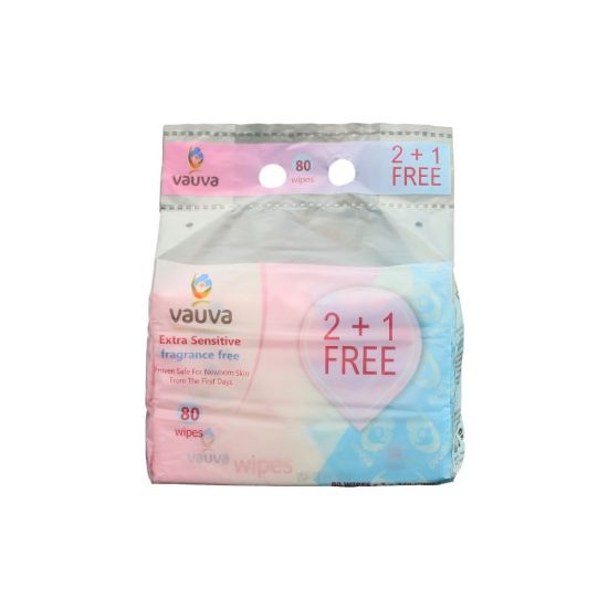 Picture of VOVA BABY WET WIPES WITHOUT PERFUME 80 WIPES