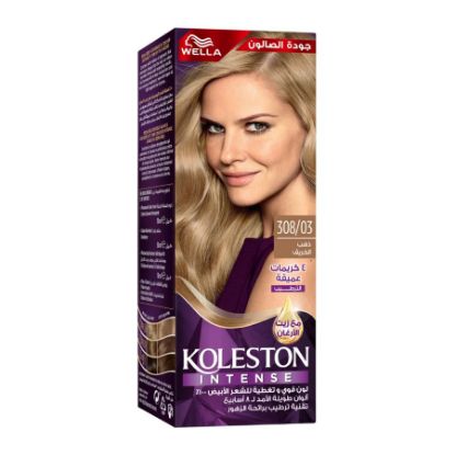 Picture of WELLA KOLESTON INTENSE HAIR COLOR 308/03 GOLDEN FALL  KIT  6