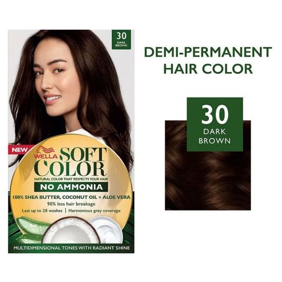 صورة ويلا سوفت كلر صبغه للشعر 30 بني اسود