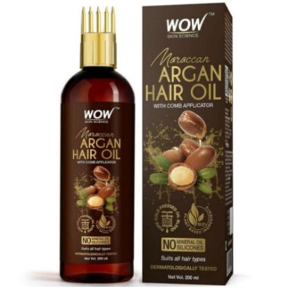 Picture of WOW SKIN SCIENCE ARGAN HAIR OIL WITH PUMP 200ML